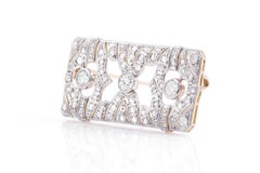 Antique Edwardian 1910s 3.00 Carat Old European Cut Diamond Brooch