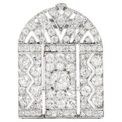 Antike Edwardian 1910s 4,50 Karat Diamant-Brosche