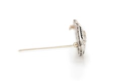 Antique Edwardian 1910s 5.00 Carat Diamond Brooch with Onyx