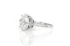 Antique Edwardian 1910s 5.02 Carat Old European Cut Diamond Engagement Ring