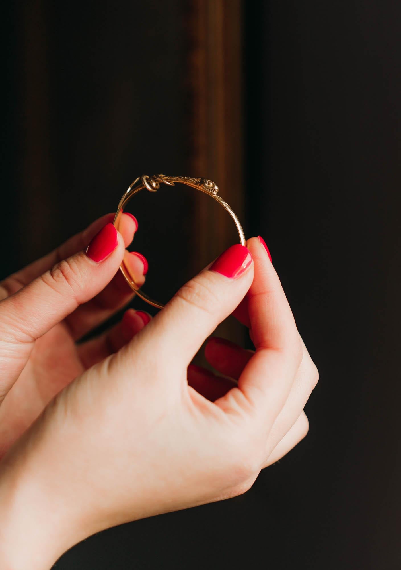 gold serpent bracelet