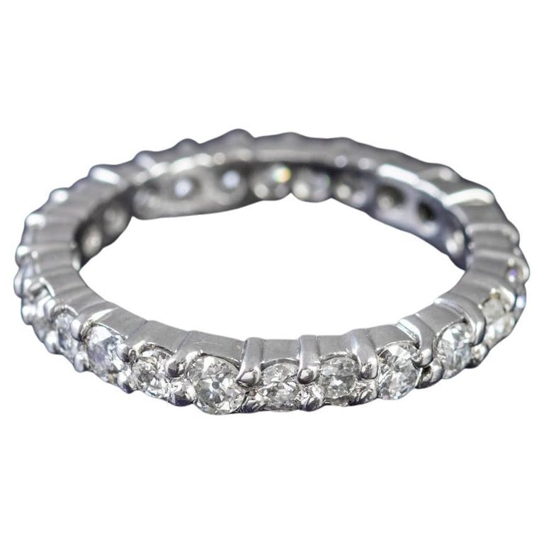 Antique Edwardian 2ct Diamond Full Eternity Ring in 18ct Gold, circa ...