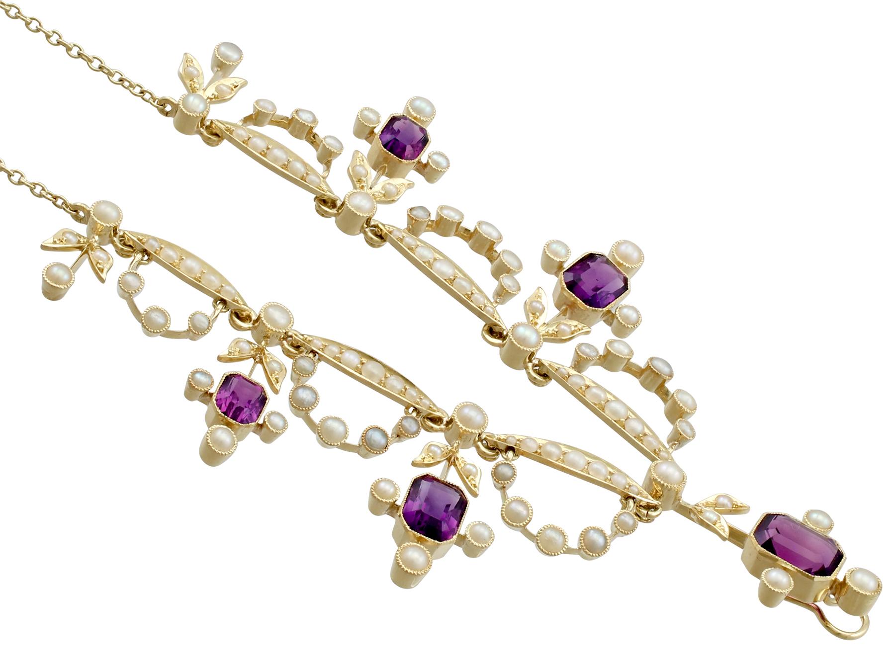 edwardian amethyst necklace