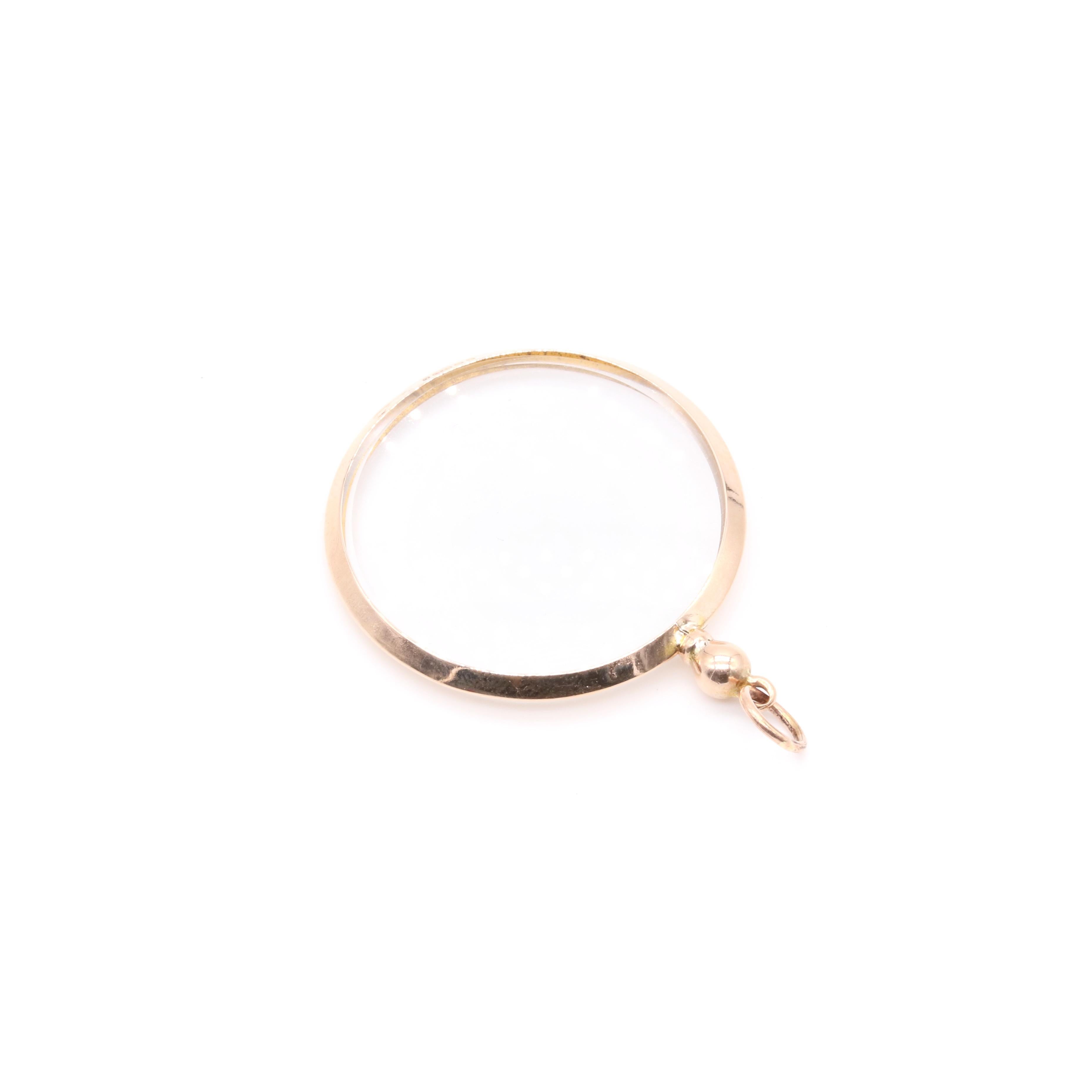 Antique Edwardian 9K Rose Gold Double Sided Frame Locket 2