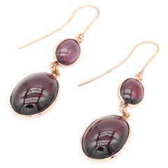 Garnet Drop Earrings