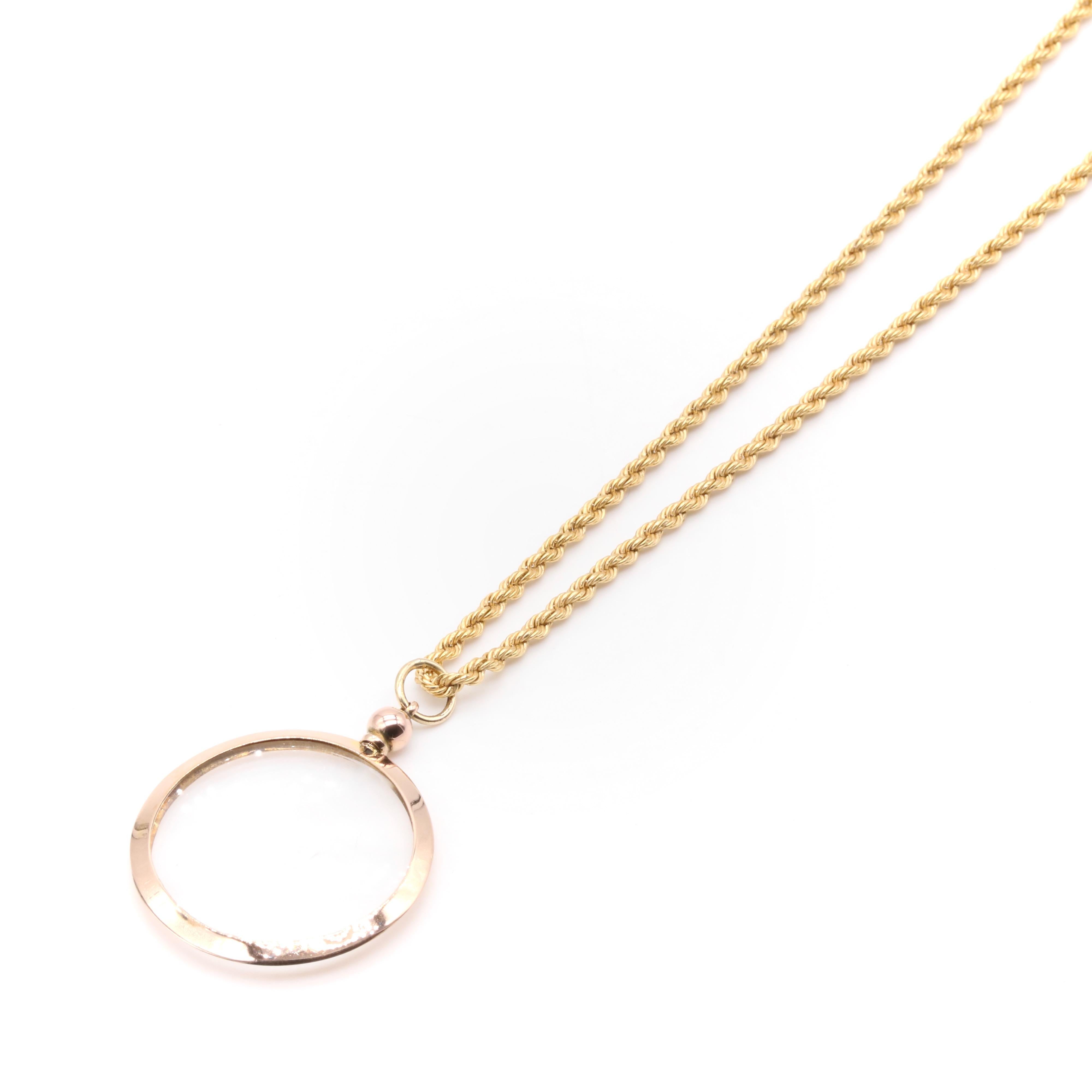 Women's or Men's Antique Edwardian 9K Yellow Gold Round Double Sided Frame Locket