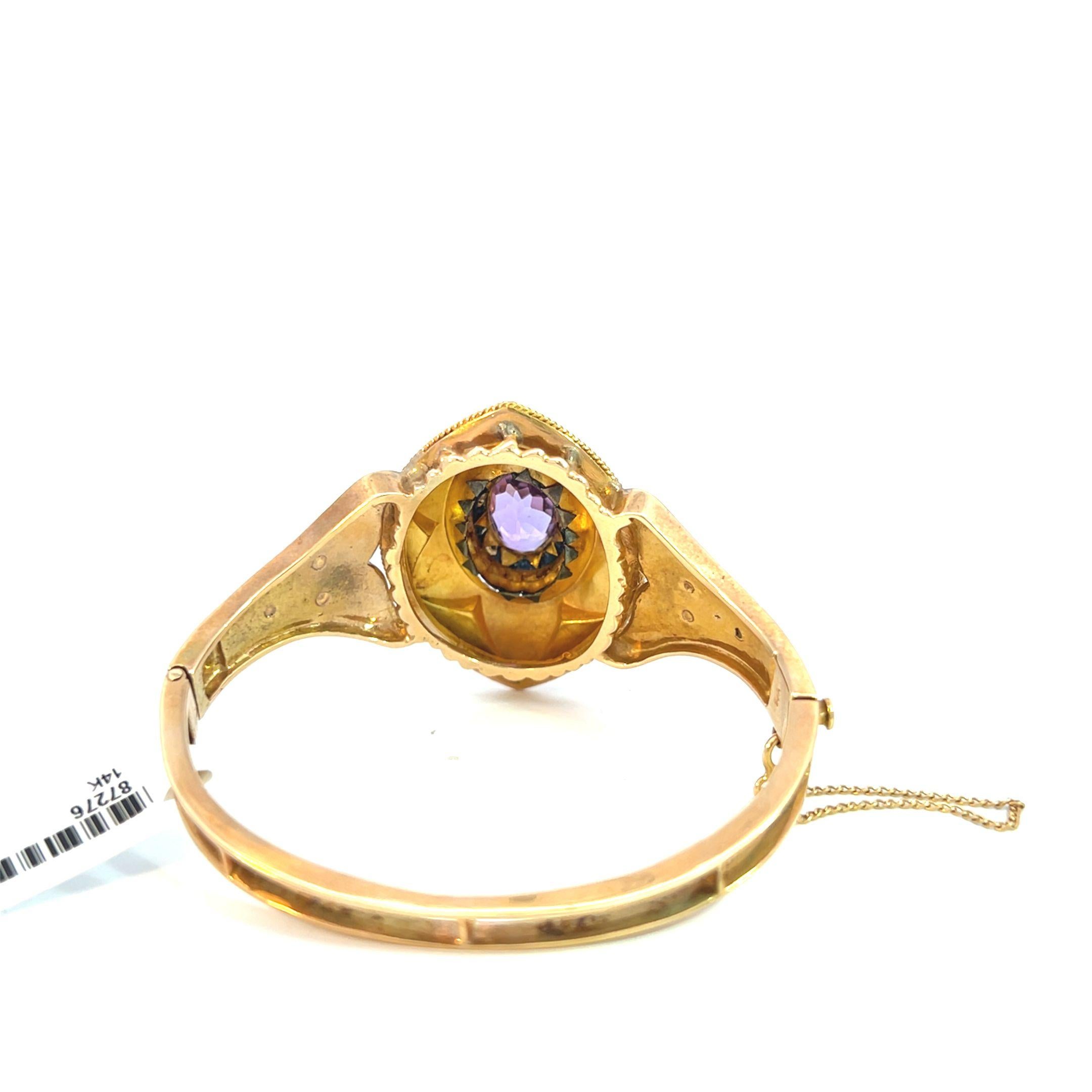 Bracelet ancien de style édouardien en améthyste en vente 5
