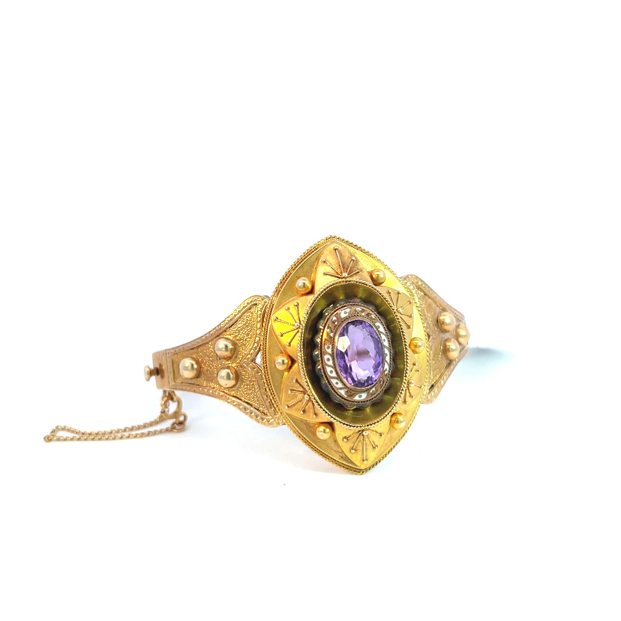 Édouardien Bracelet ancien de style édouardien en améthyste en vente