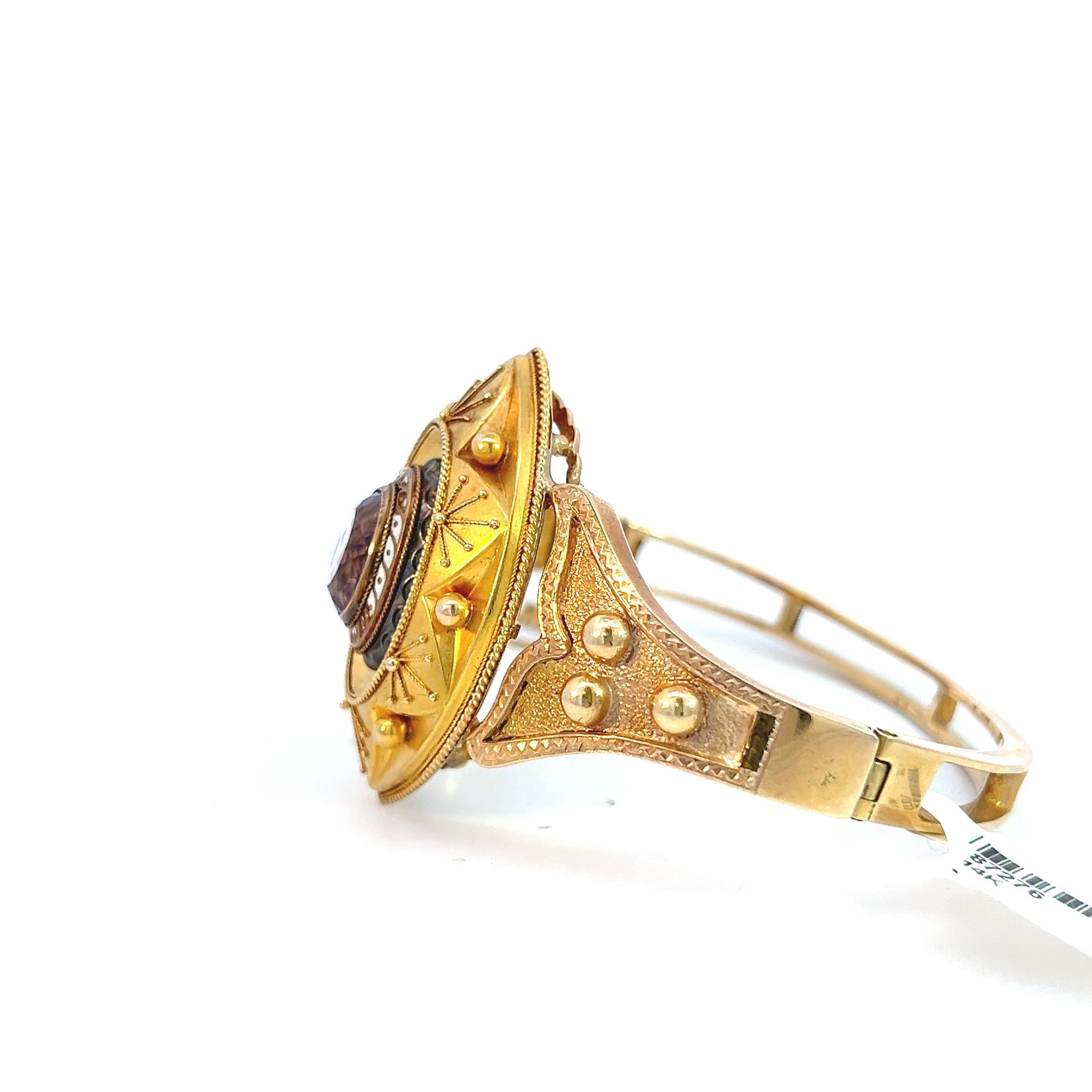 Bracelet ancien de style édouardien en améthyste en vente 1