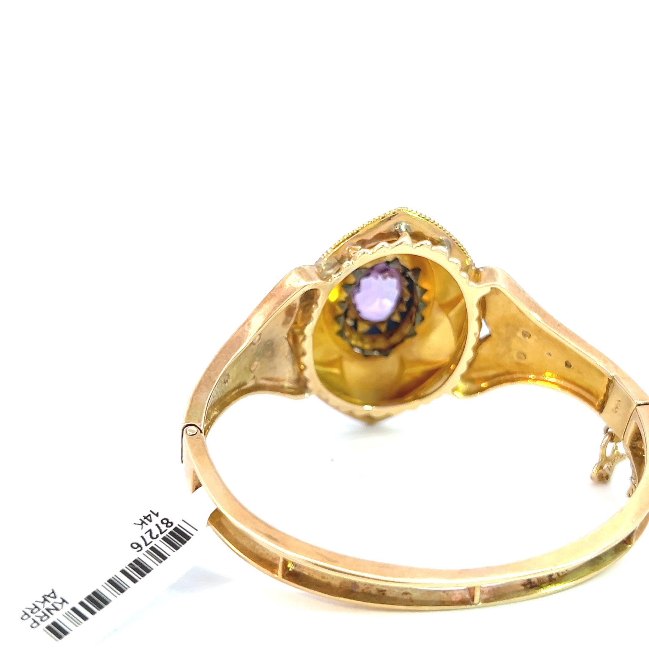 Bracelet ancien de style édouardien en améthyste en vente 2