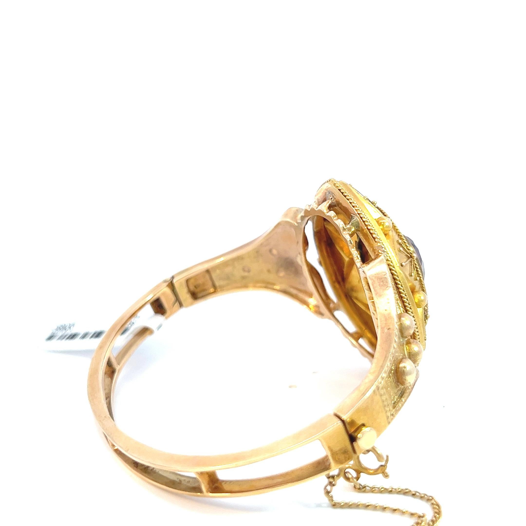 Bracelet ancien de style édouardien en améthyste en vente 3
