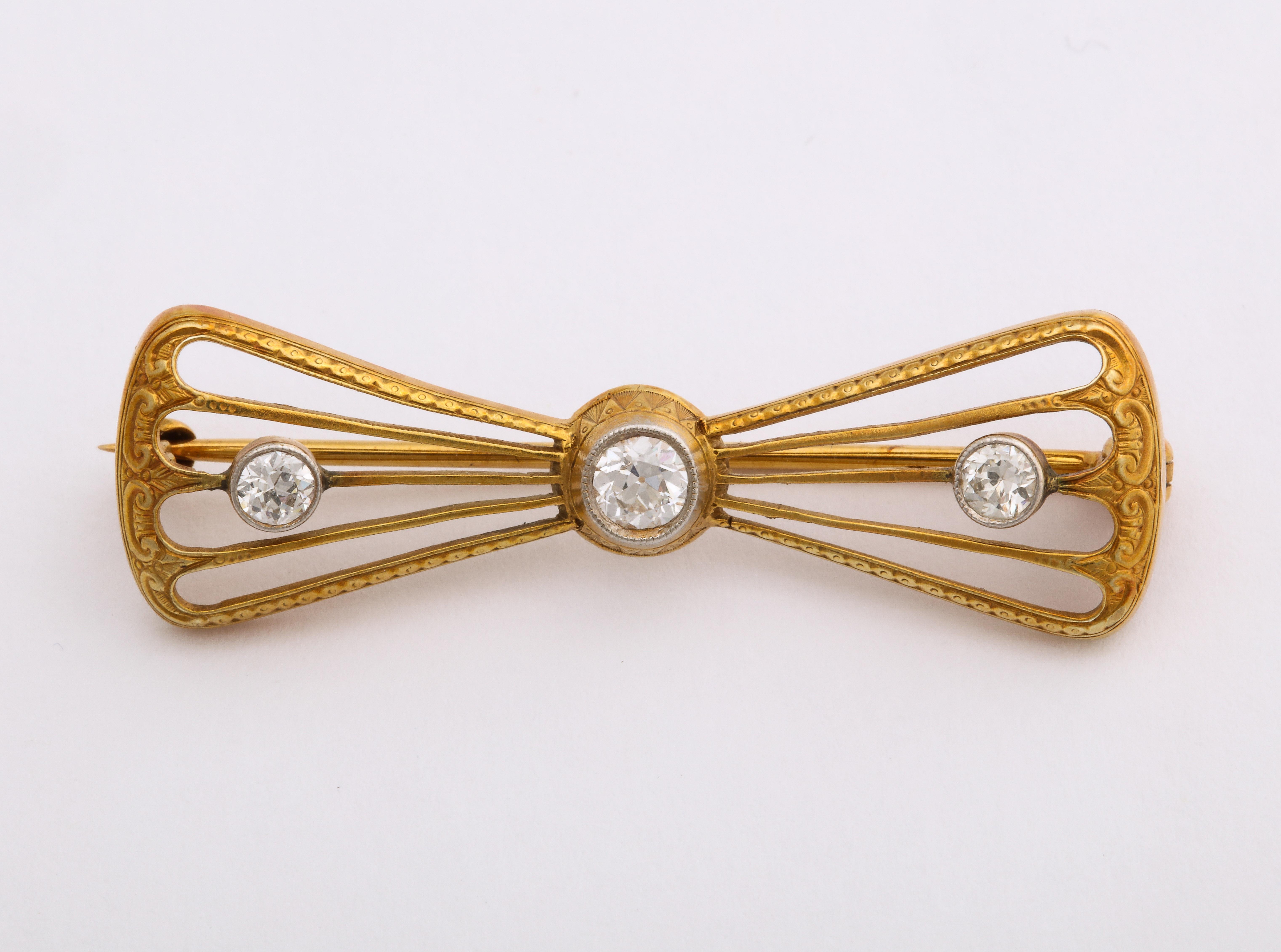 Antique Edwardian and Victorian Gold and Diamond Brooch Collection For Sale 2