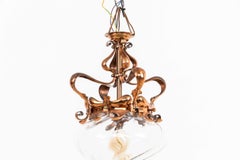 Antique Edwardian Arts & Crafts Pendant Light by Richard Everard & Sons, C.1900