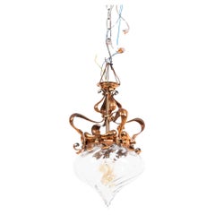 Antique lampe suspendue Edwardian Arts & Crafts par Richard Everard & Sons, C.1900