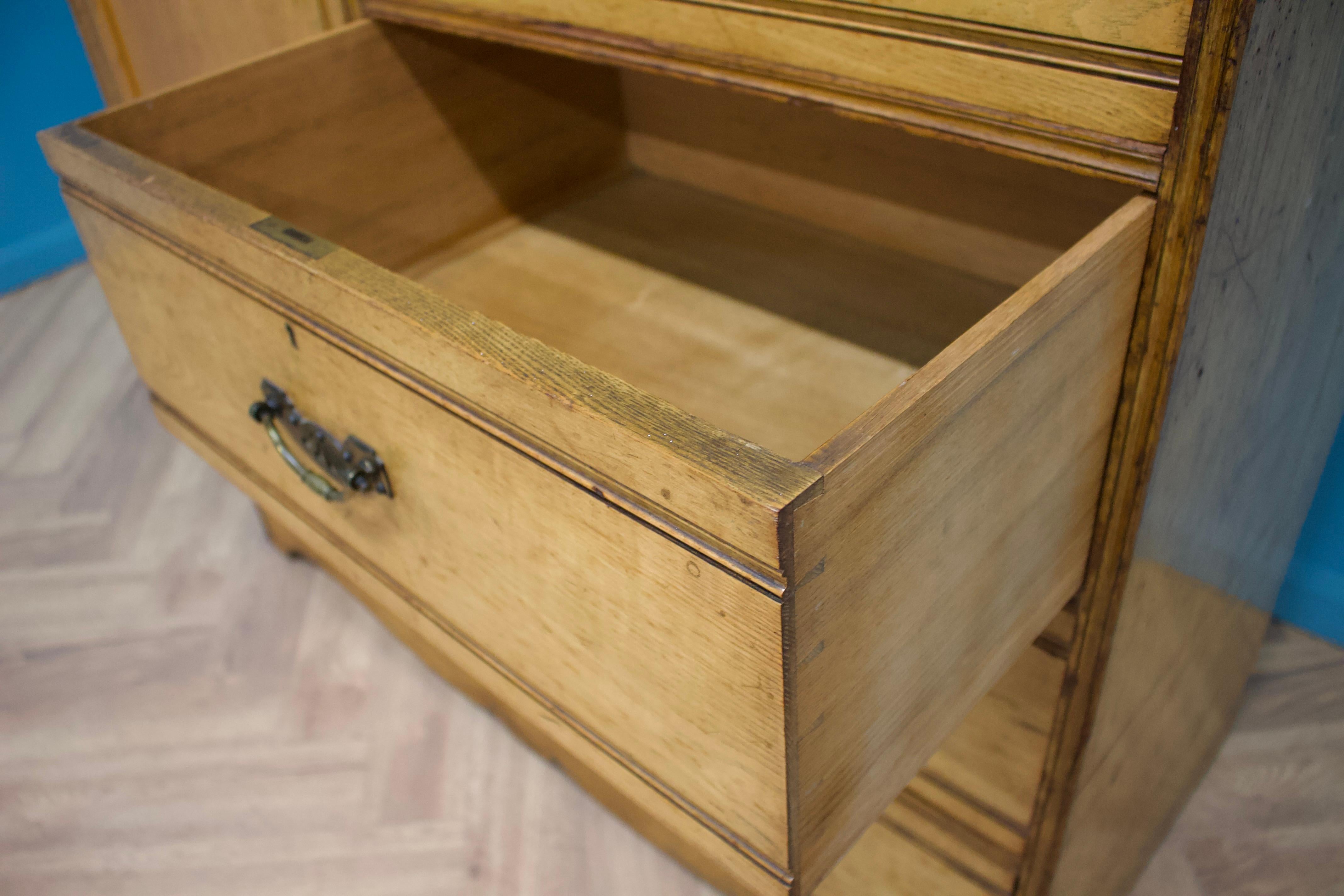 Antike Edwardian Esche Compactum Kombination Beaconsfield Kleiderschrank, 1900s im Angebot 3