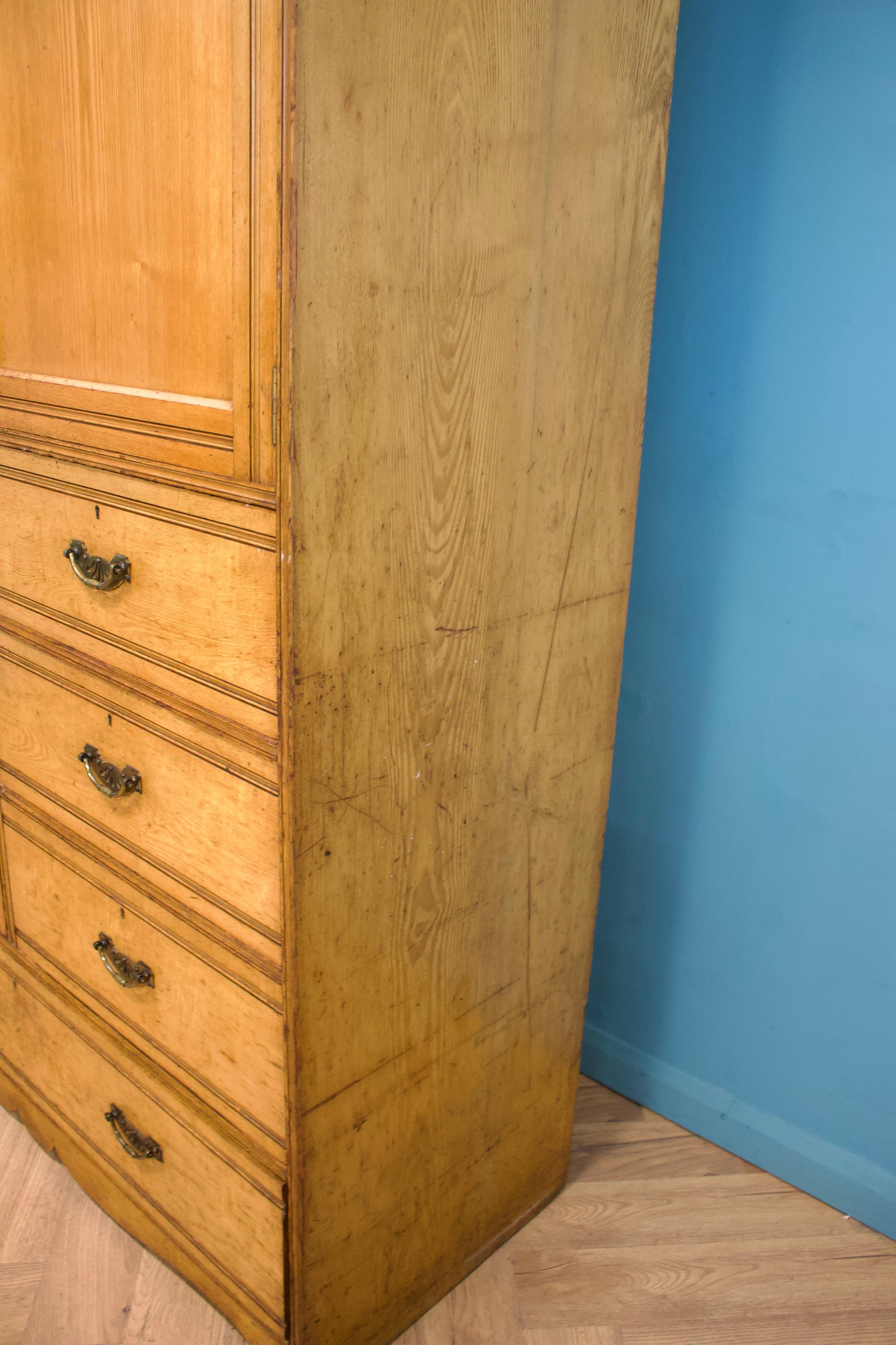 Antike Edwardian Esche Compactum Kombination Beaconsfield Kleiderschrank, 1900s im Angebot 5