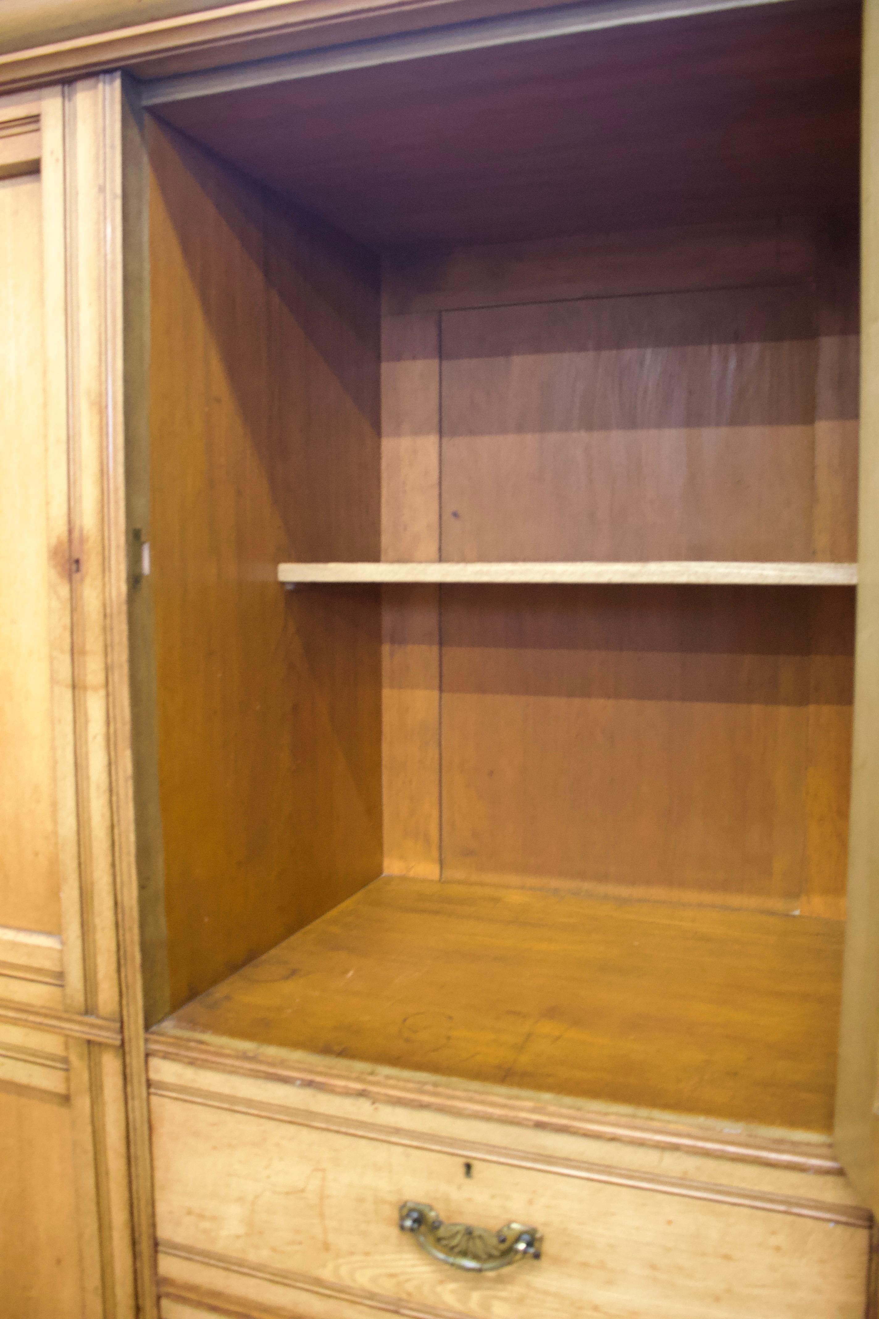 Antike Edwardian Esche Compactum Kombination Beaconsfield Kleiderschrank, 1900s im Angebot 1