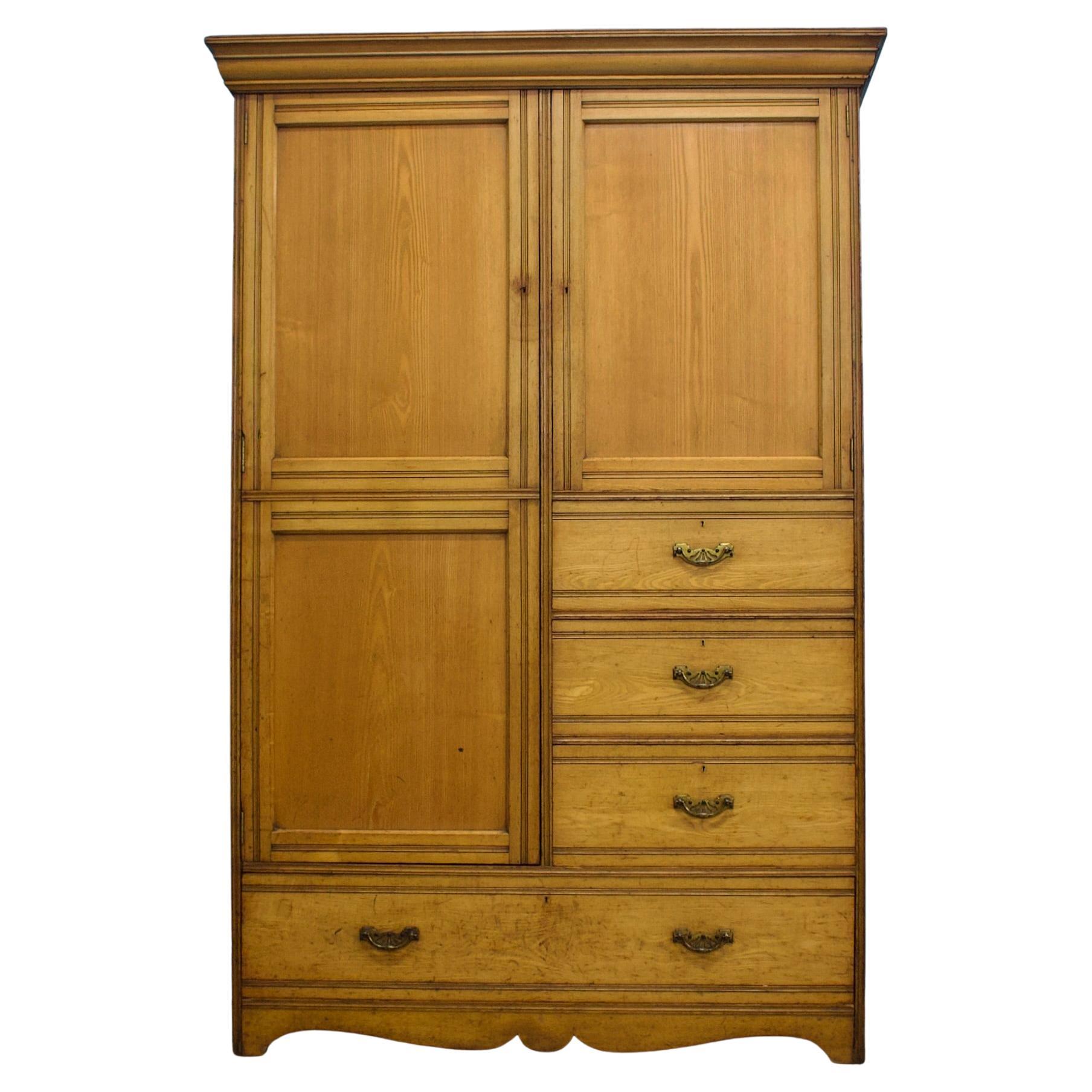 Antike Edwardian Esche Compactum Kombination Beaconsfield Kleiderschrank, 1900s im Angebot