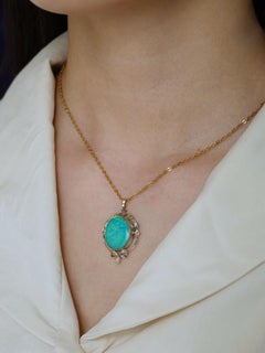 Antike Edwardian Australian Black Opal Doublet Blume Bogen Anhänger in 9ct Gold