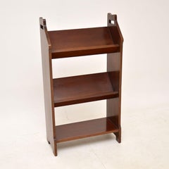 Antique Edwardian Bookcase / Book Trough