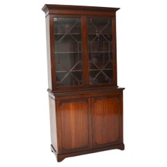 Antique Edwardian Bookcase / Display Cabinet