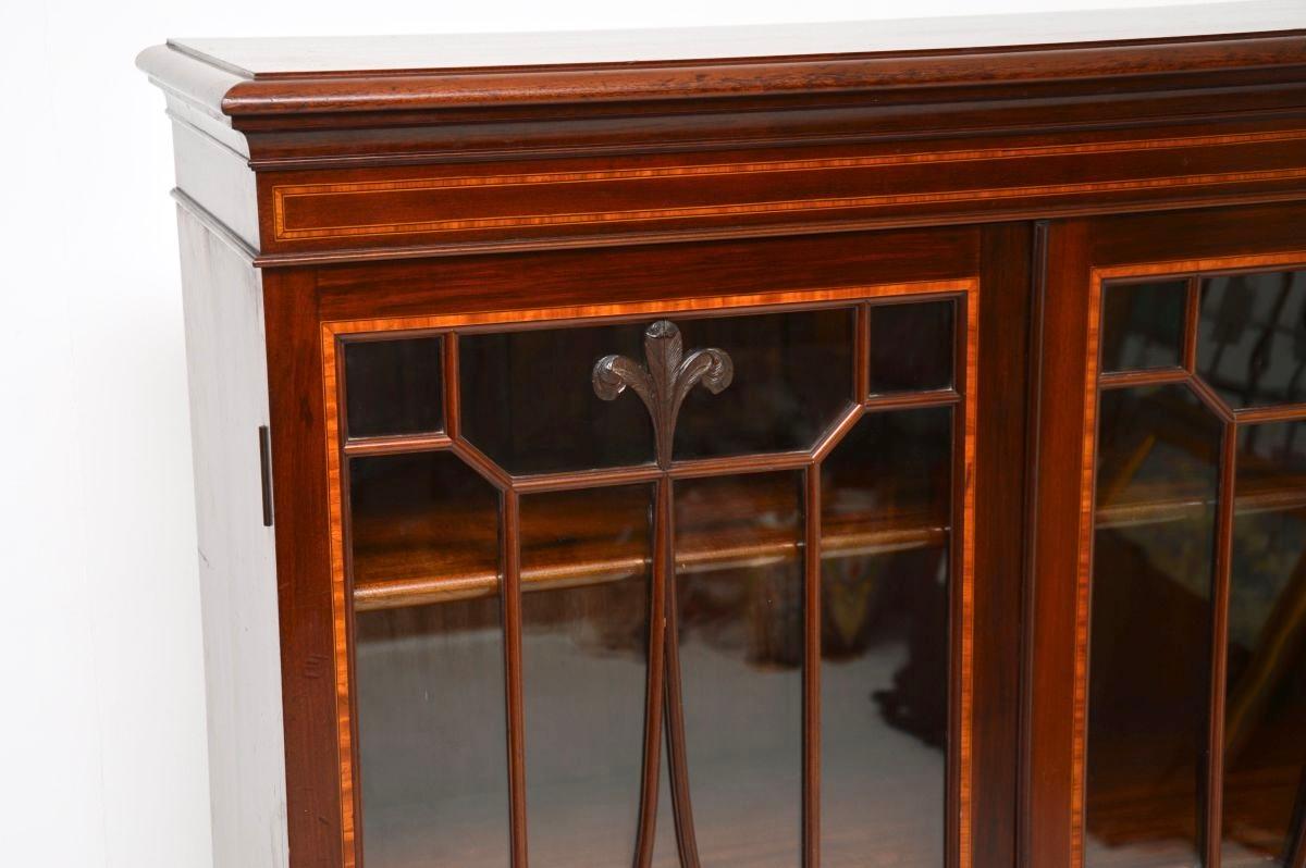 Antique Edwardian Bookcase For Sale 1
