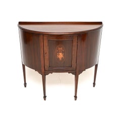 Antique Edwardian Bow Front Cabinet