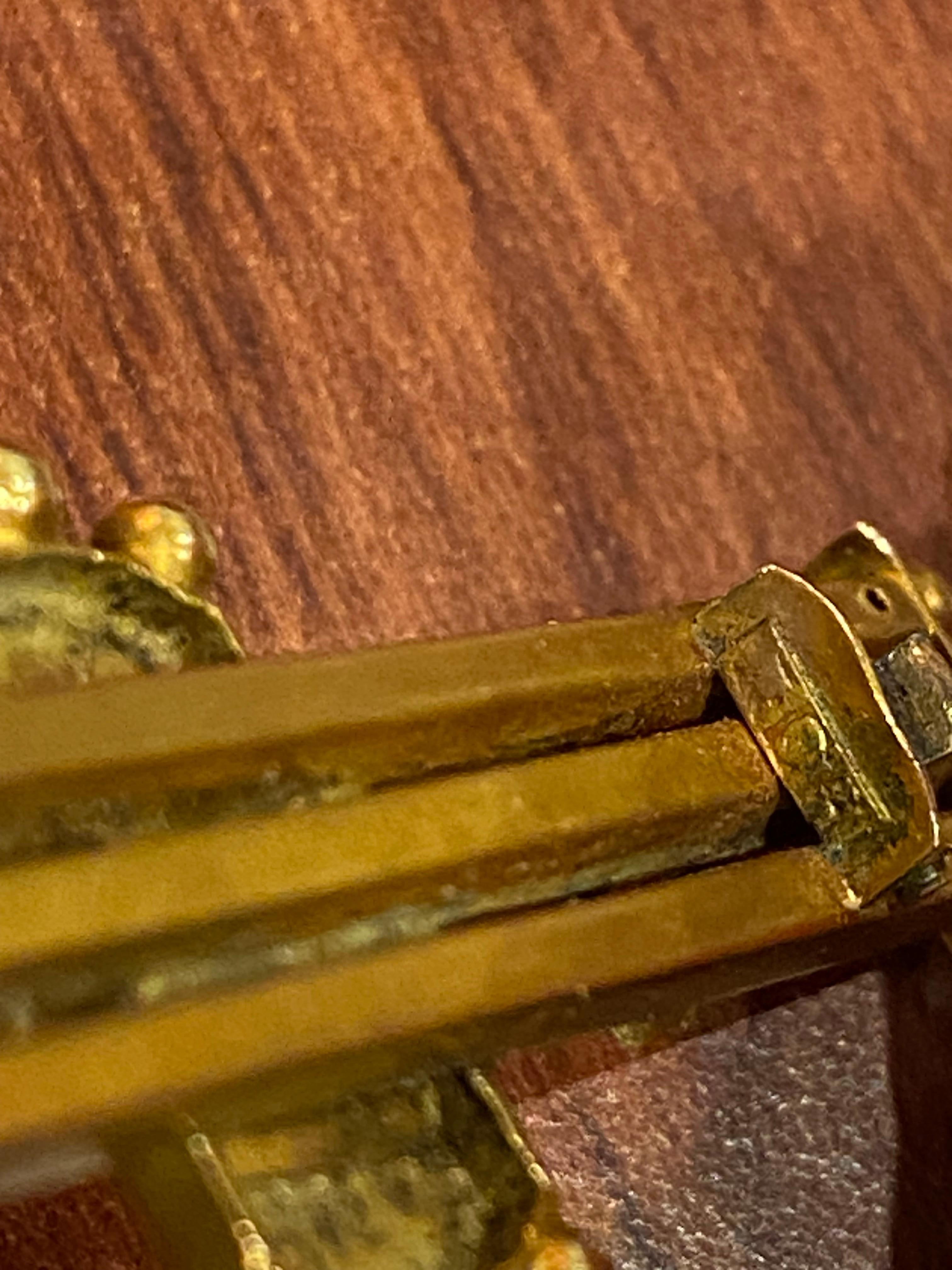 Broche ancienne en or jaune 15K et saphir de Willis & Sons, datant de l'époque édouardienne, vers 1905. en vente 1