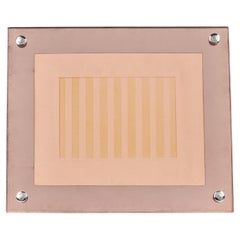 Antiguo Marco de Escritorio Edwardian c.1920's Espejado Oro Rosa Horizontal