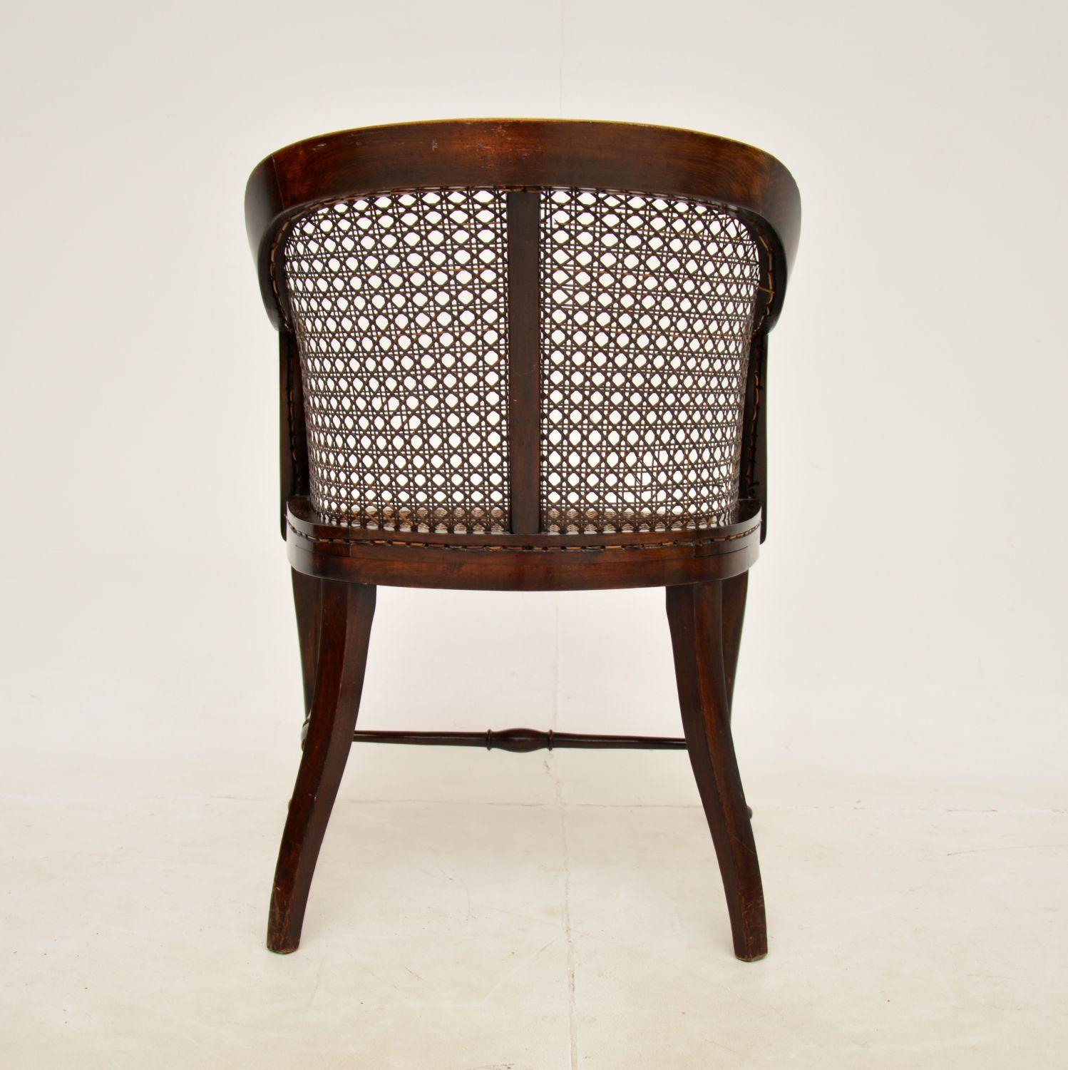 Antique Edwardian Cane Side Chair 1