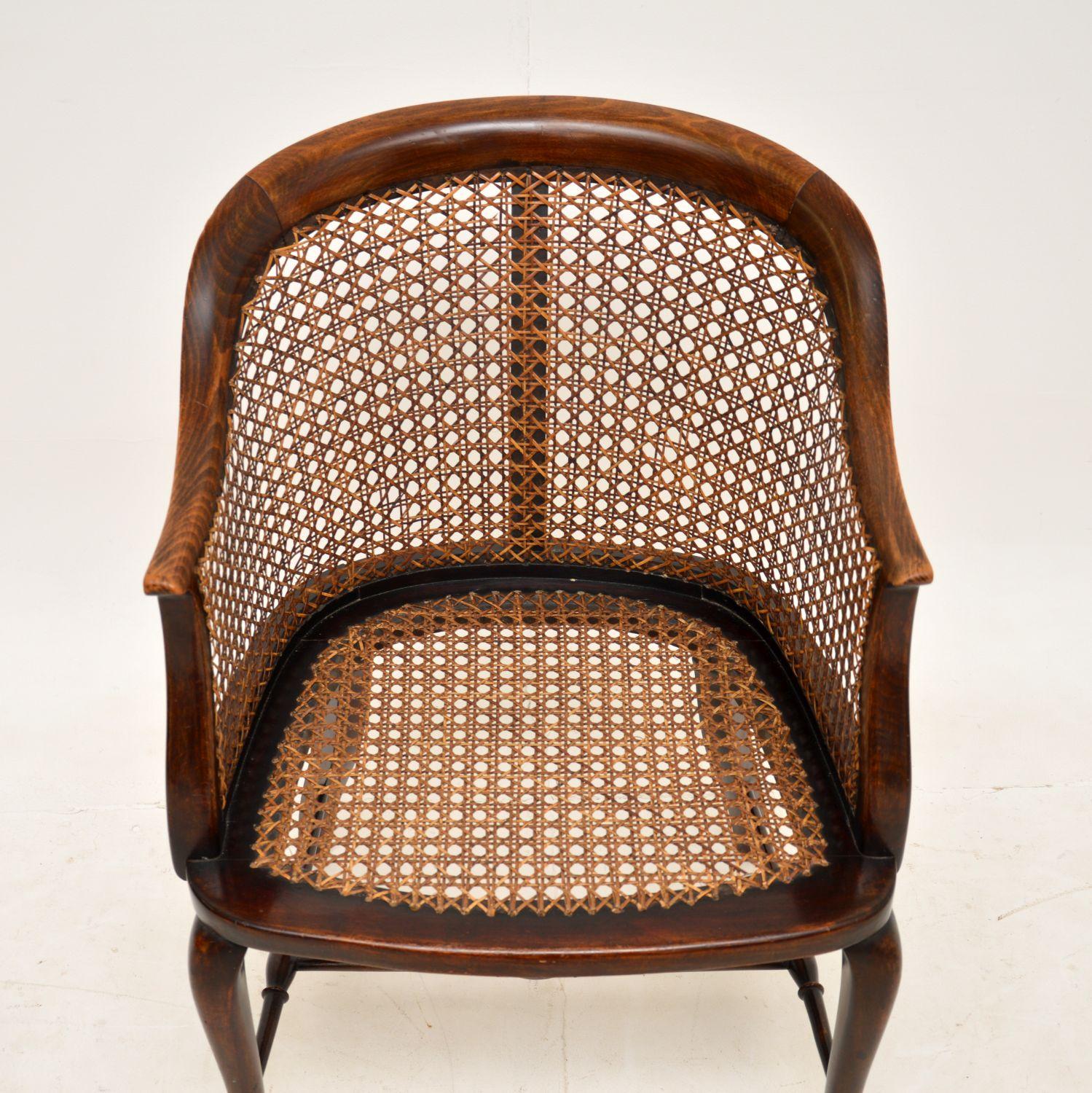 Antique Edwardian Cane Side Chair 2