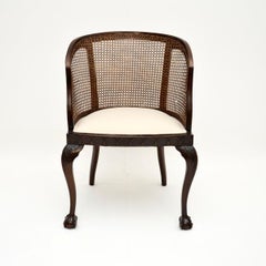 Antique Edwardian Caned Armchair