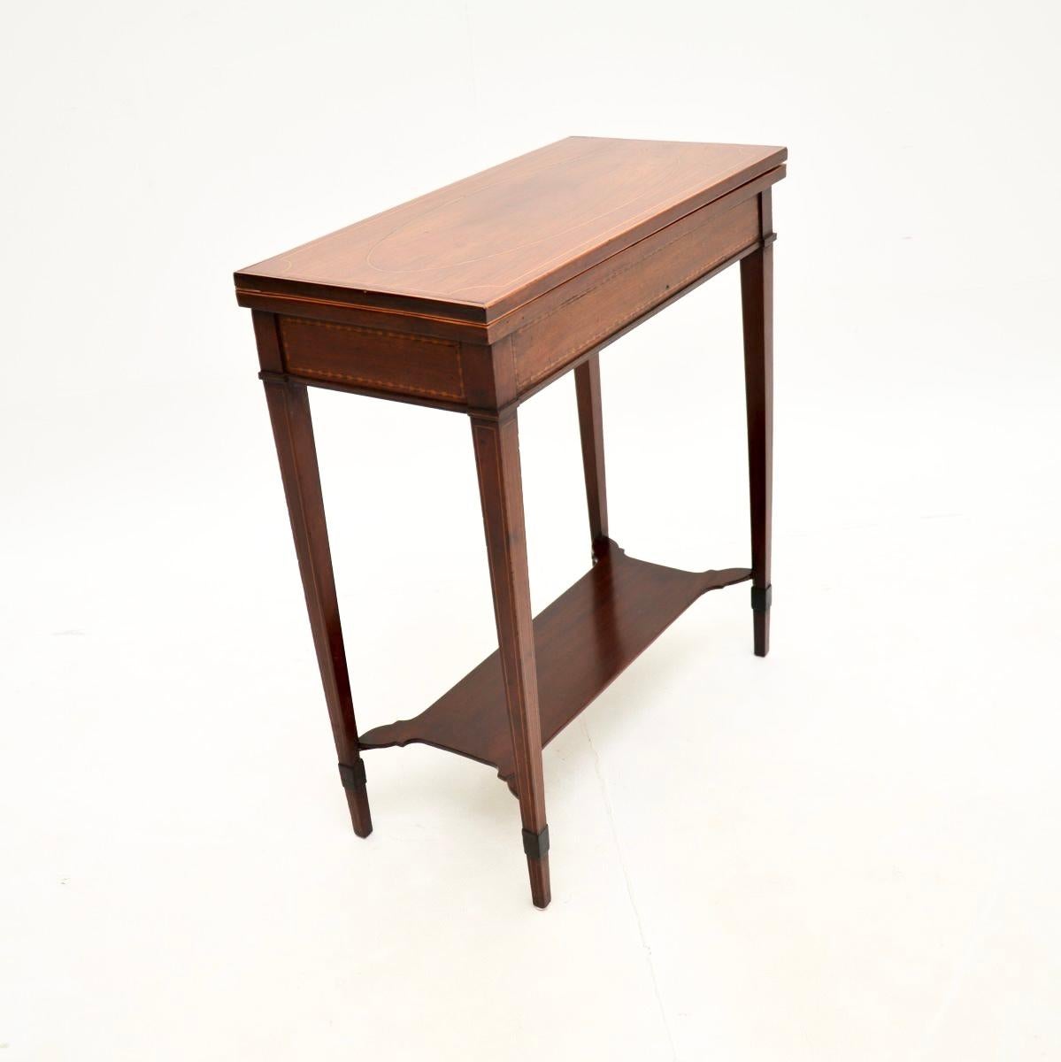 Édouardien Table à cartes édouardienne ancienne en vente