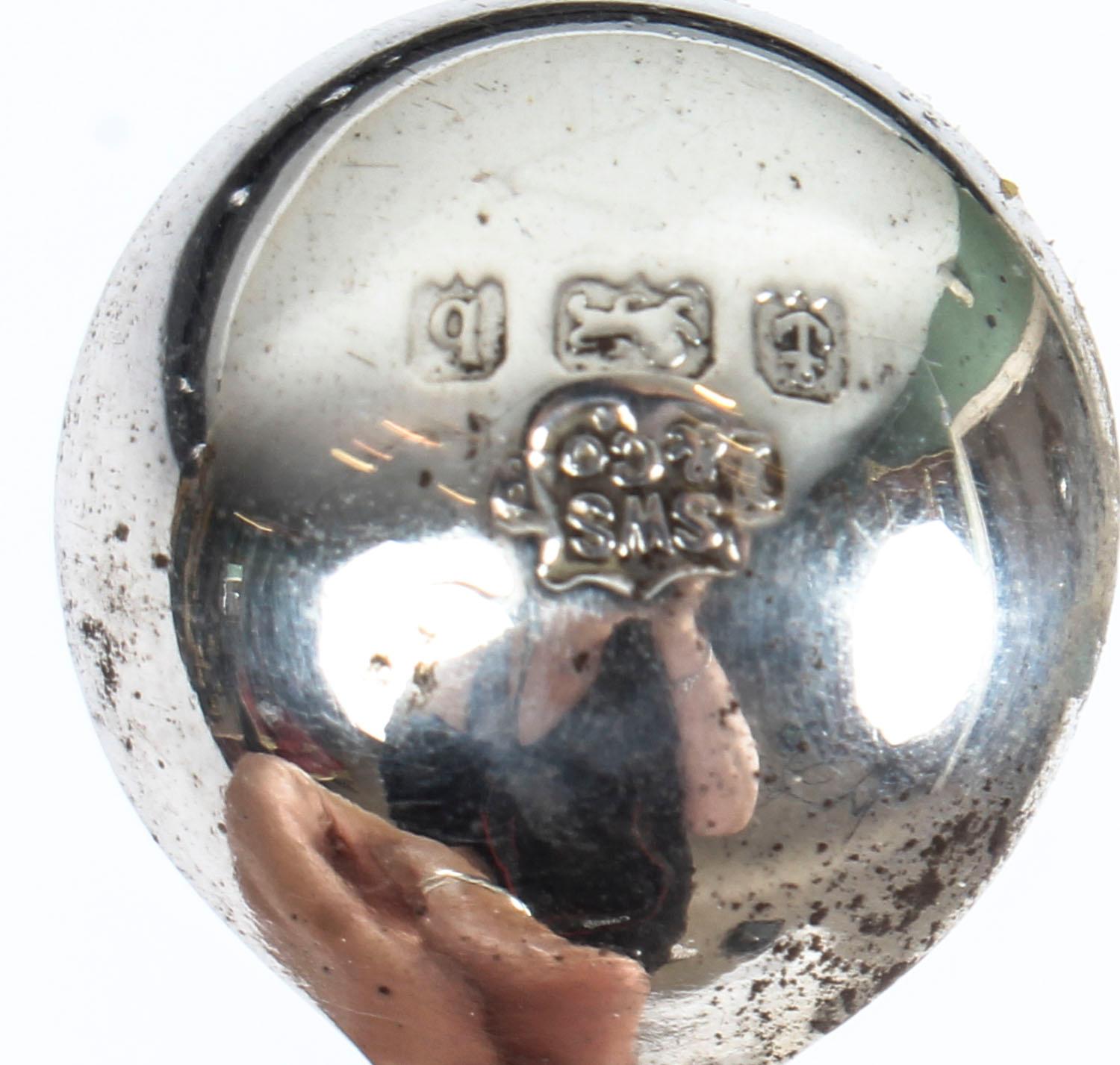 Antique Edwardian Cased Sterling Silver Cruet Set by S. W. Smith & Co., 1901 3