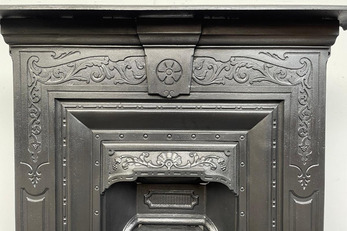 Antique Edwardian cast iron combination fireplace In Good Condition For Sale In Manchester, GB