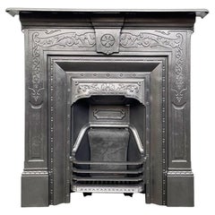 Vintage Edwardian cast iron combination fireplace