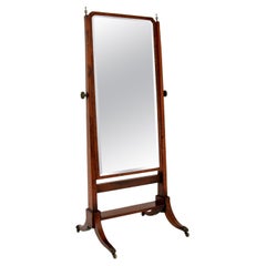 Antique Edwardian Cheval Mirror