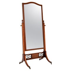 Antique Edwardian Cheval Mirror