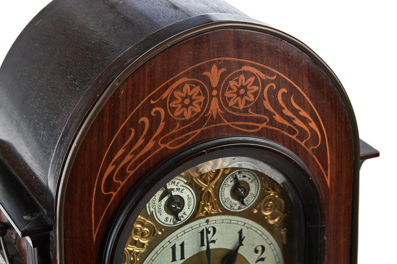 Brass Antique Edwardian Chiming Mantel Clock