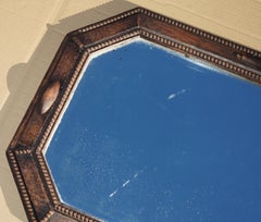 ANTIQUE EDWARDIAN CIRCA 1910 SCOTTISH WALL MOUNTED CARVED BOBBIN TURNED MiRROR