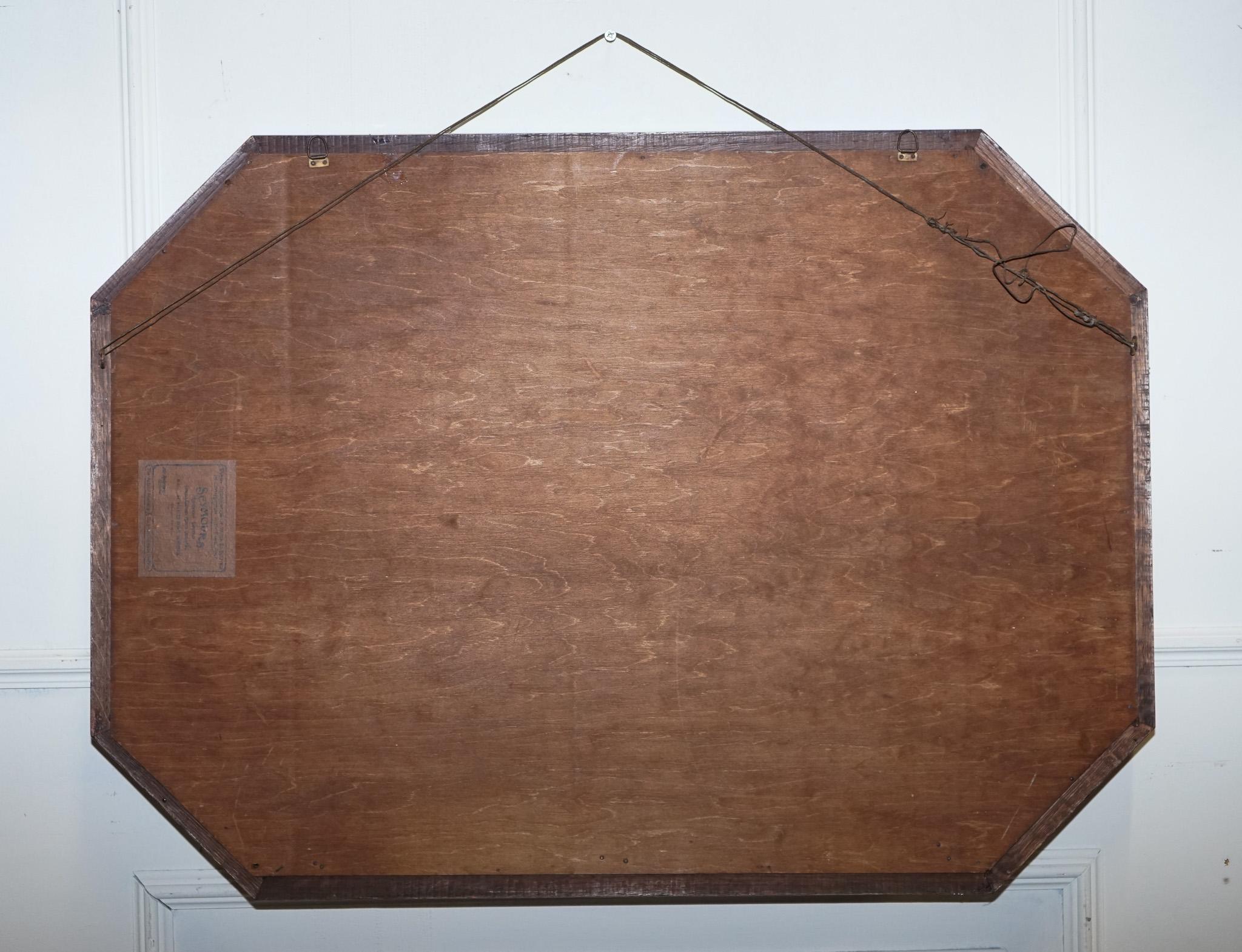 ANTICA CASA DI CAMPAGNA EDOARDIANA DEL 1920 CIRCA  BOBINA INTAGLIATA MONTATA A PARETE  MiRROR in vendita 5