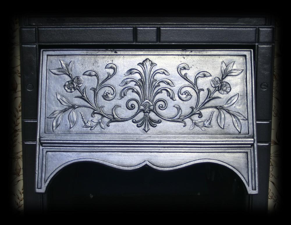 English Antique Edwardian Coalbrookdale Combination Fireplace Grate