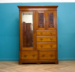 Antique Edwardian Compactum Combination Wardrobe, 1900s