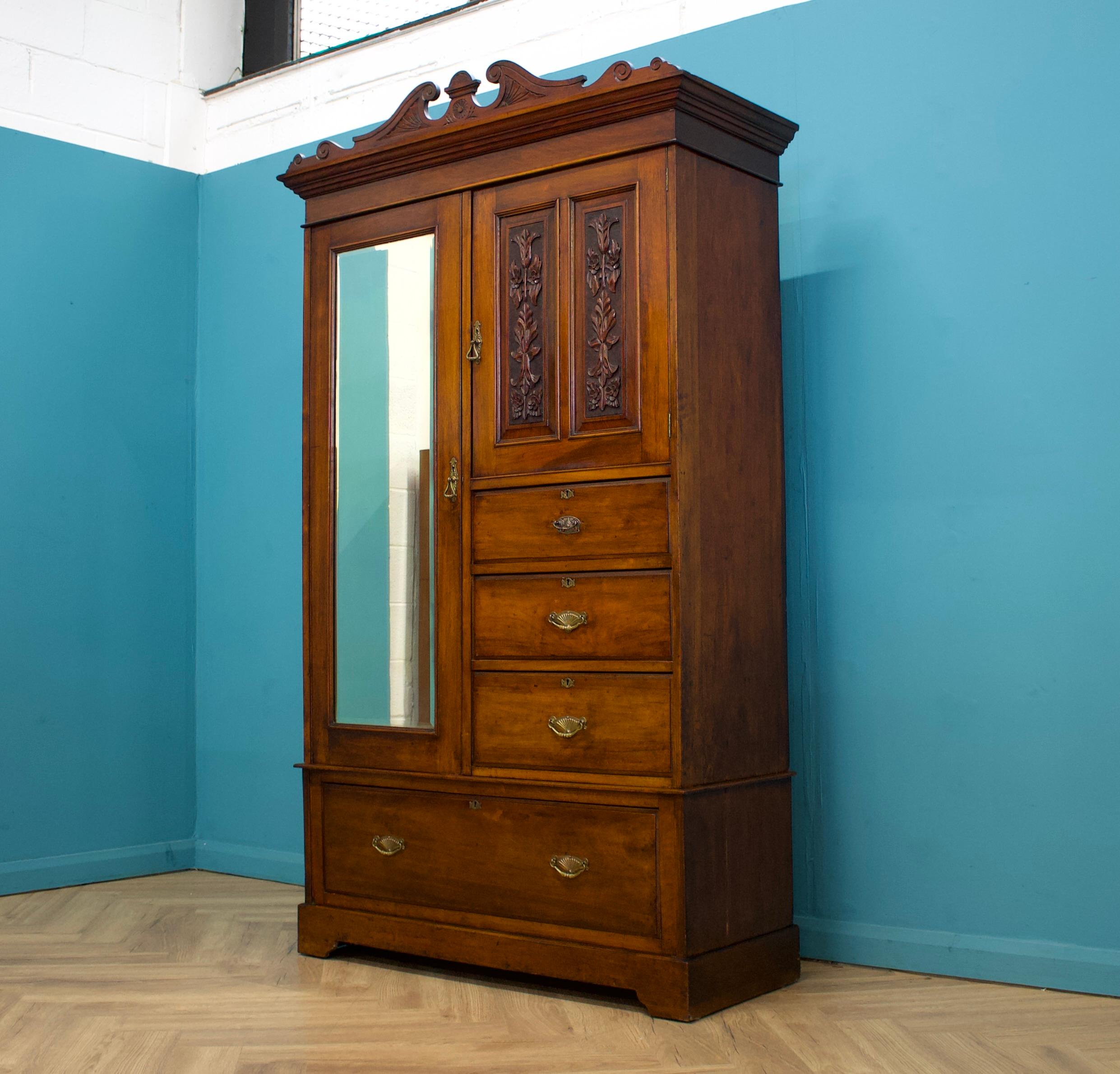 Britannico Antico armadio combinato edoardiano Compactum, 1900 in vendita