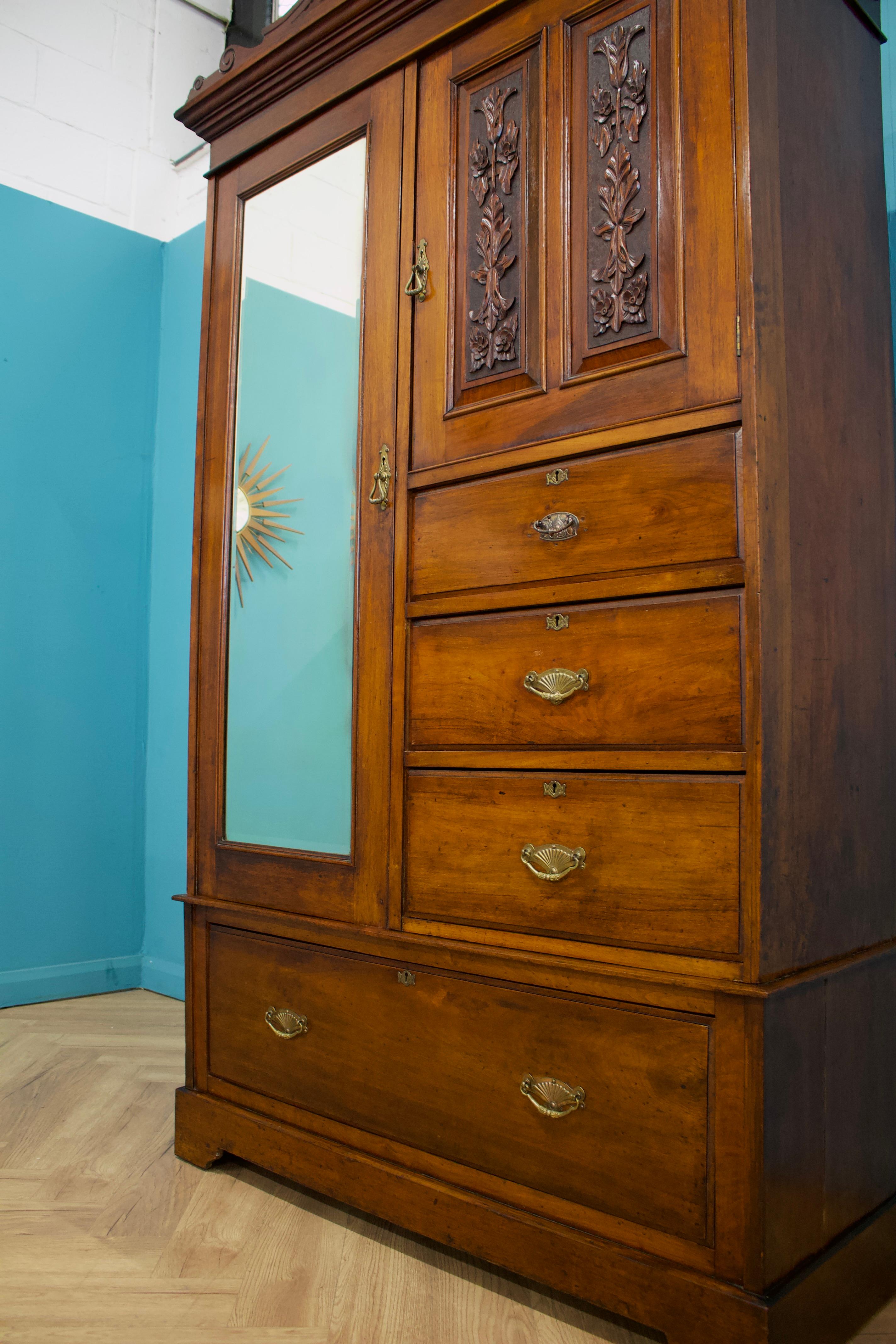 Antico armadio combinato edoardiano Compactum, 1900 In condizioni buone in vendita a South Shields, GB