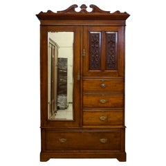 Antique Edwardian Compactum Combination Wardrobe, 1900s