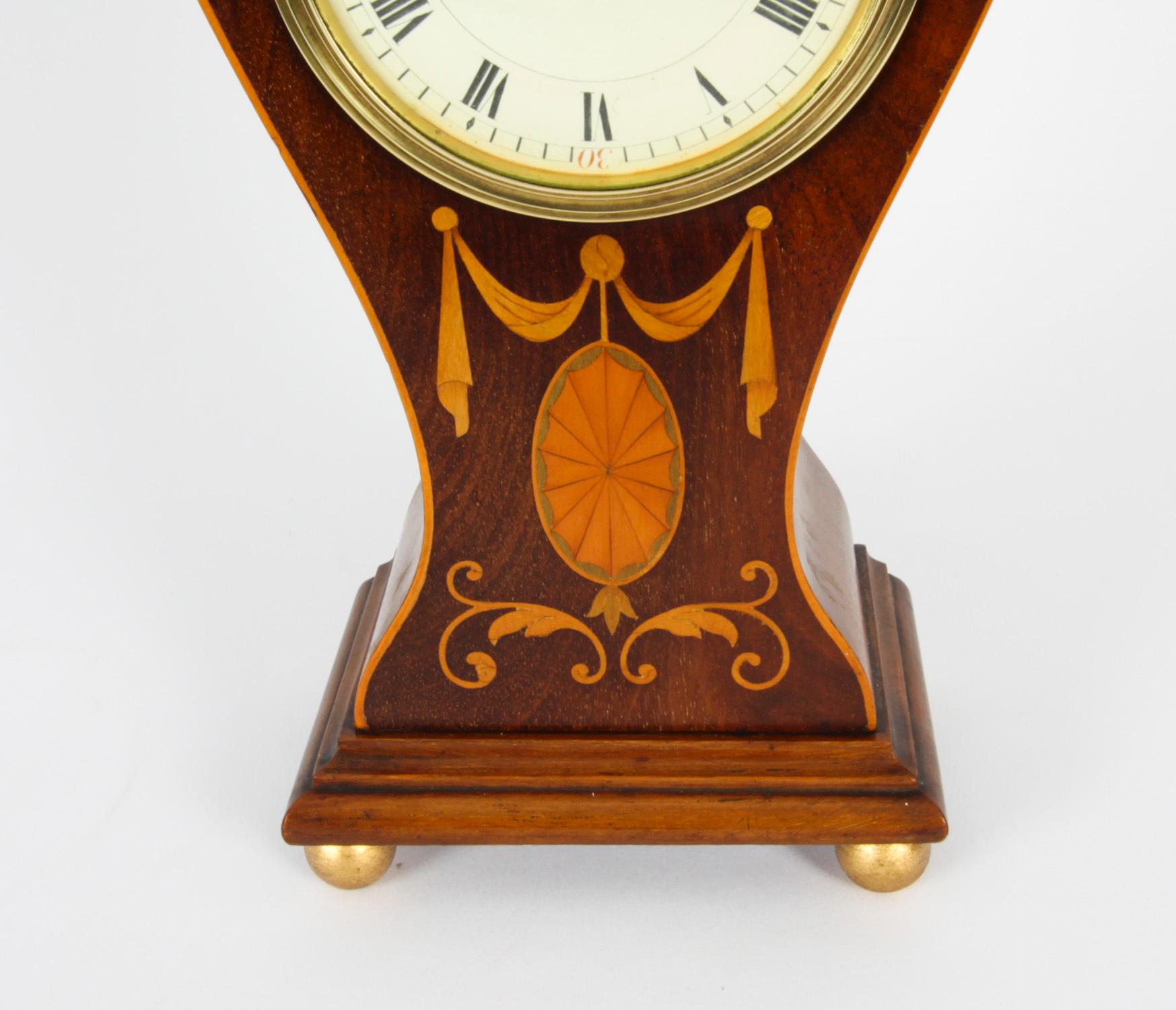 Antique Edwardian Mantle Clock Early 20th Century In Good Condition In London, GB