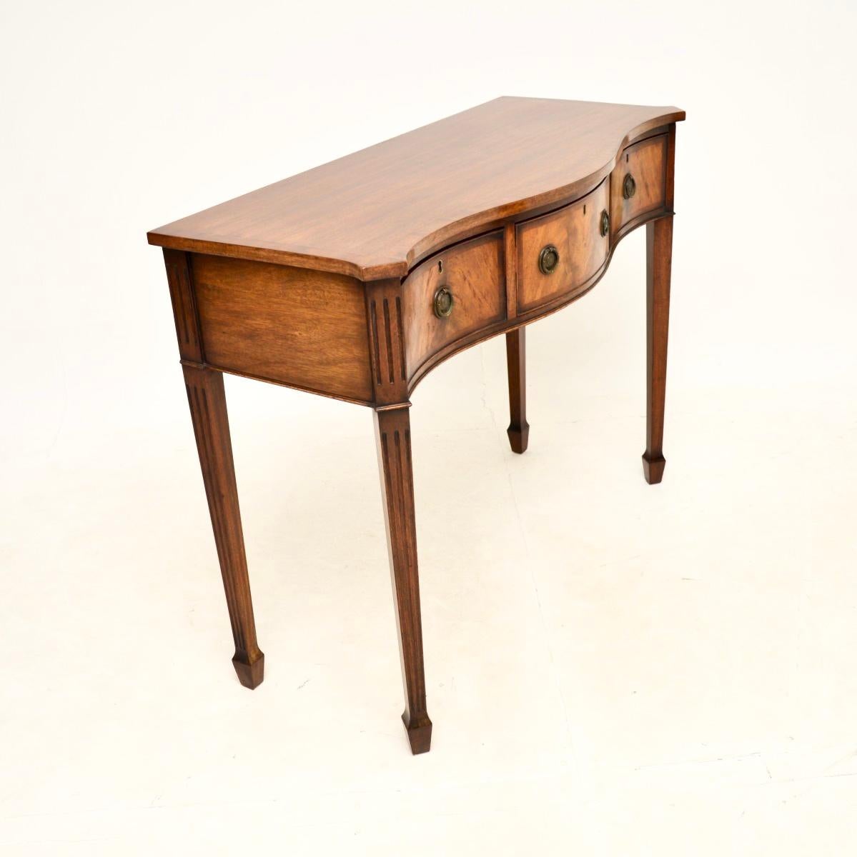 British Antique Edwardian Console Side Table For Sale