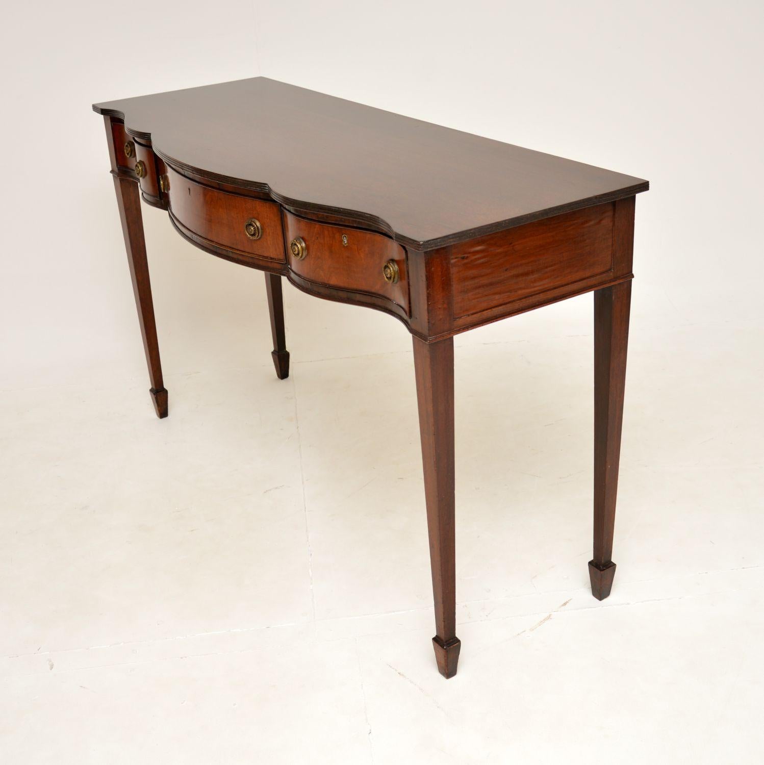 British Antique Edwardian Console Side Table