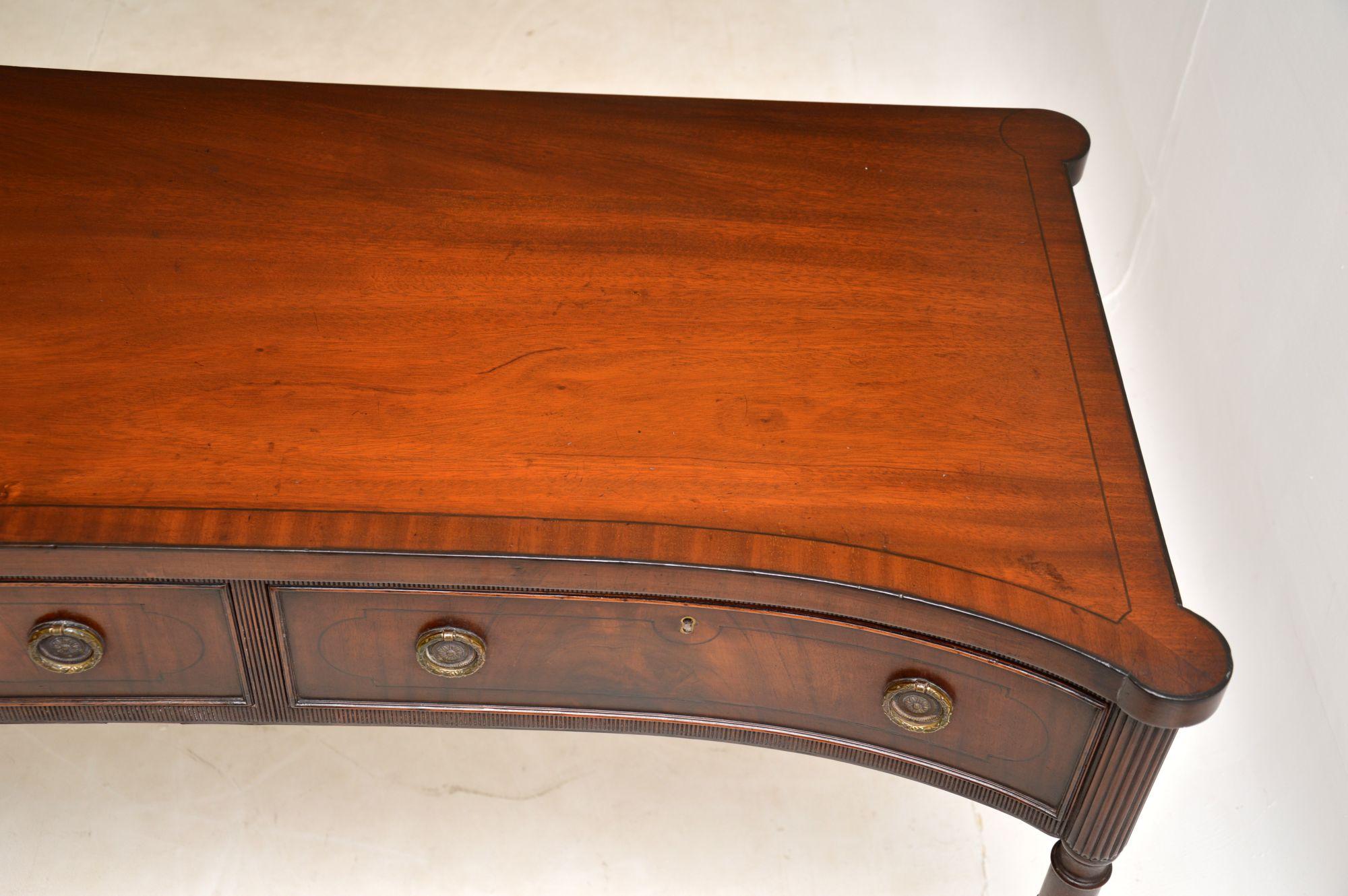 Wood Antique Edwardian Console Side Table